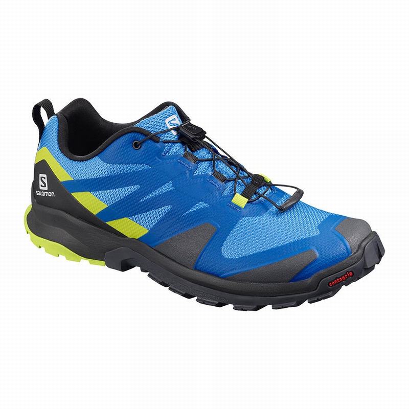 Salomon Israel XA ROGG - Mens Hiking Shoes - Indigo/Black (BNYV-31265)